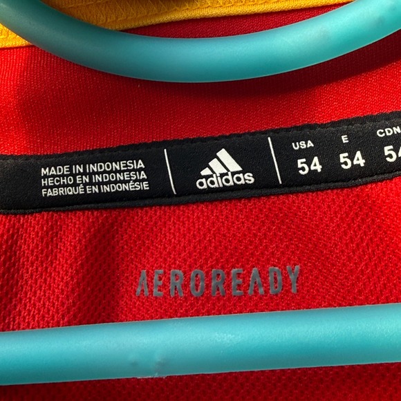 Adidas Men's Size 54 XL Calgary Flames Aeroready Red Home Jersey - Picture 7 of 12